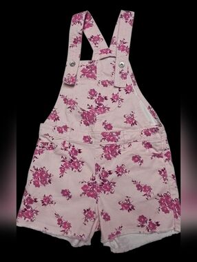 Place Pink Floral Girls' Shortall Size 8